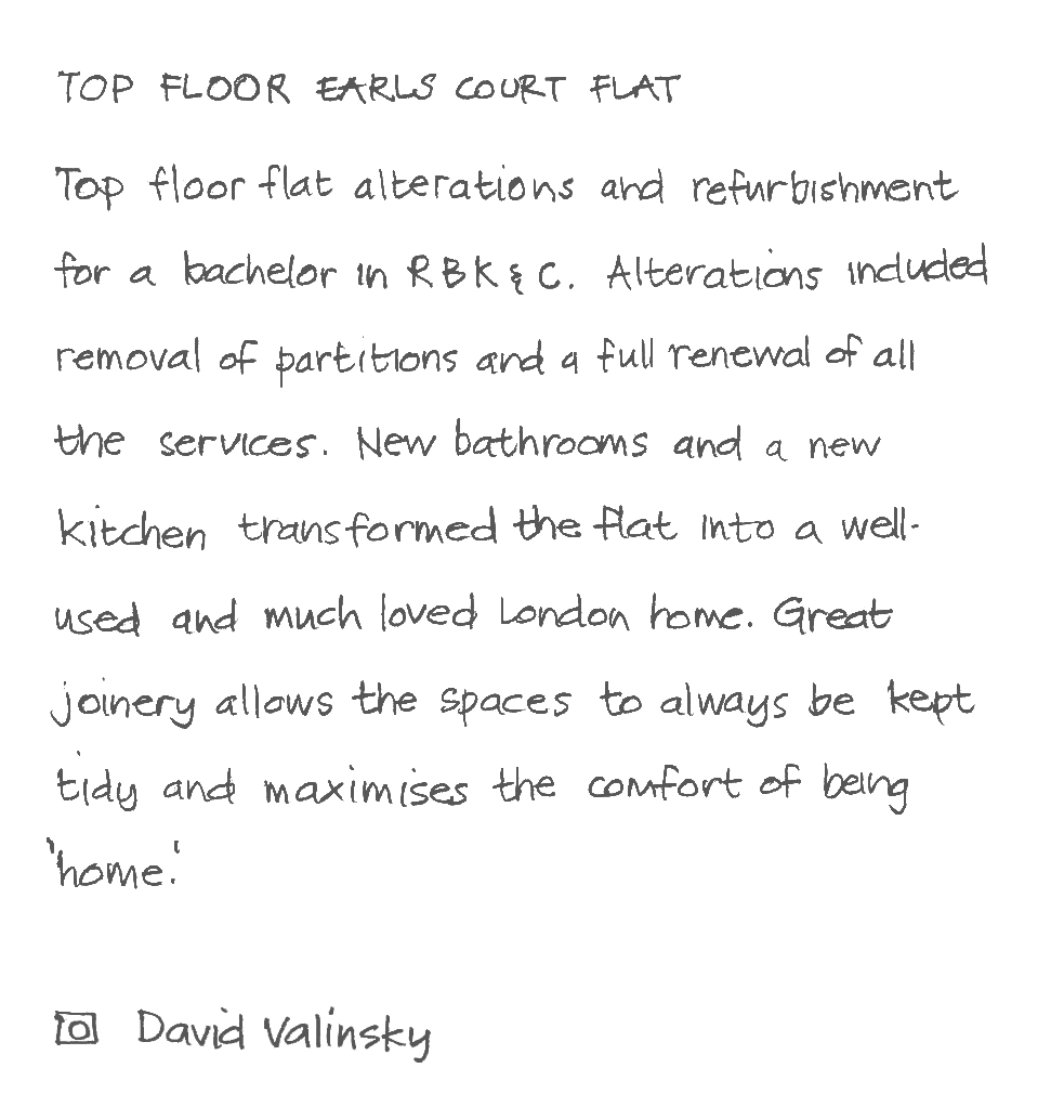 Text describing architectural project
